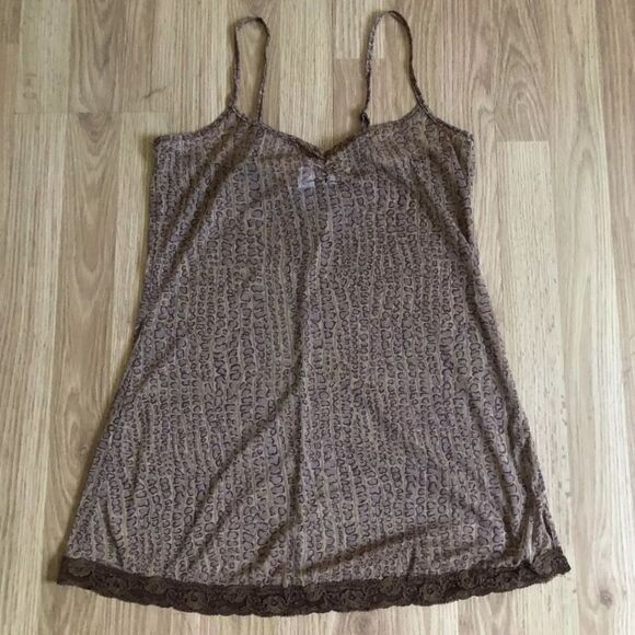 VINTAGE VICTORIA’S SECRET Python Print Mesh Stretch Nightie Lingerie SIZE SMALL - Picture 3 of 11